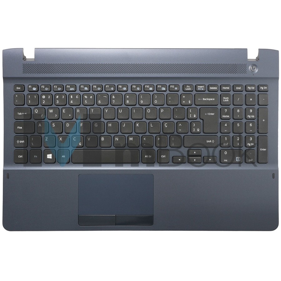 Teclado Palmrest Topcover p Samsung compatível c ba61-02253a, 