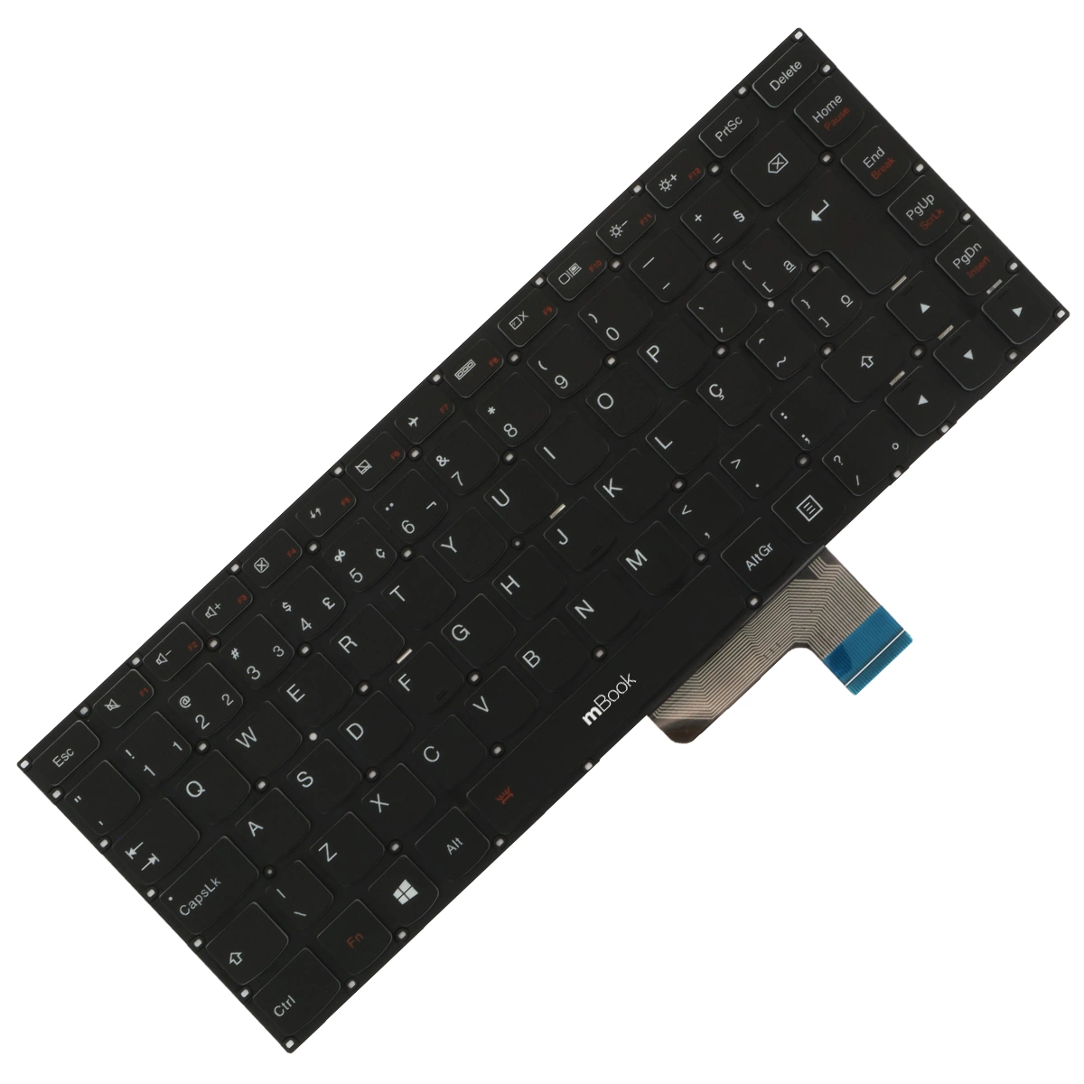 Teclado para Lenovo Yoga 700-14isk Br Com Ç Teclado para Lenovo Yoga 700-14isk Br Com Ç