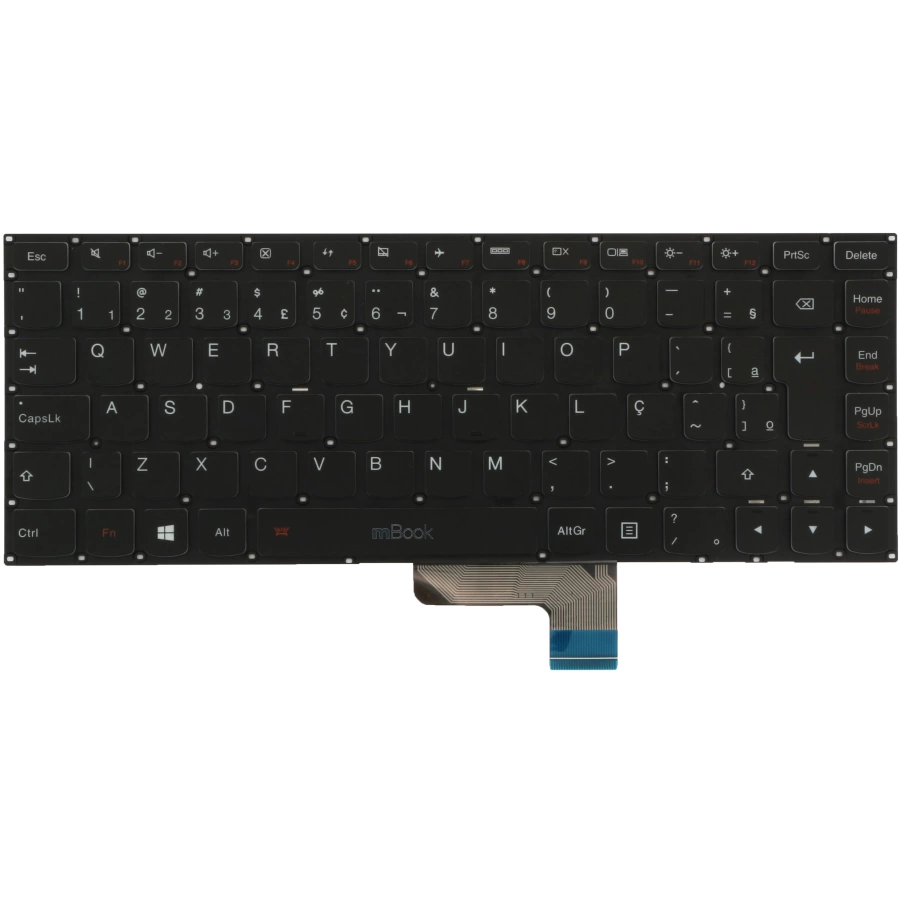 Teclado para Lenovo Yoga 700-14isk Br Com Ç