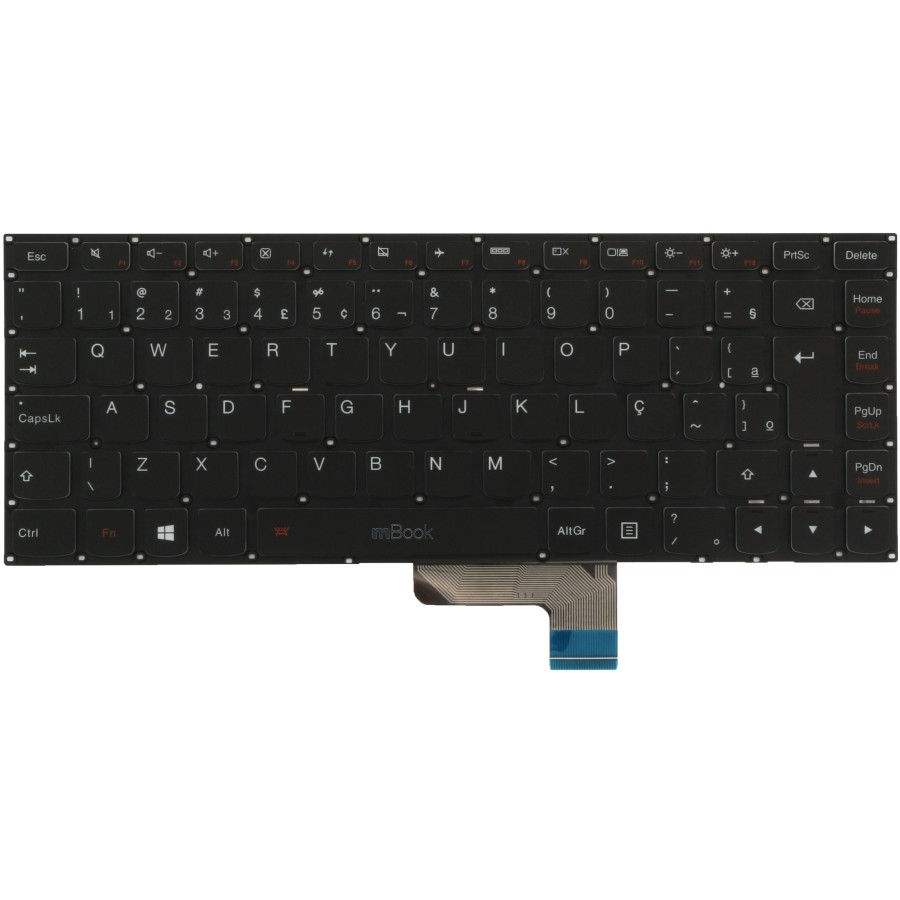 Teclado para Lenovo 5n20h47063 9z.ncmsn.00u Br Com Ç