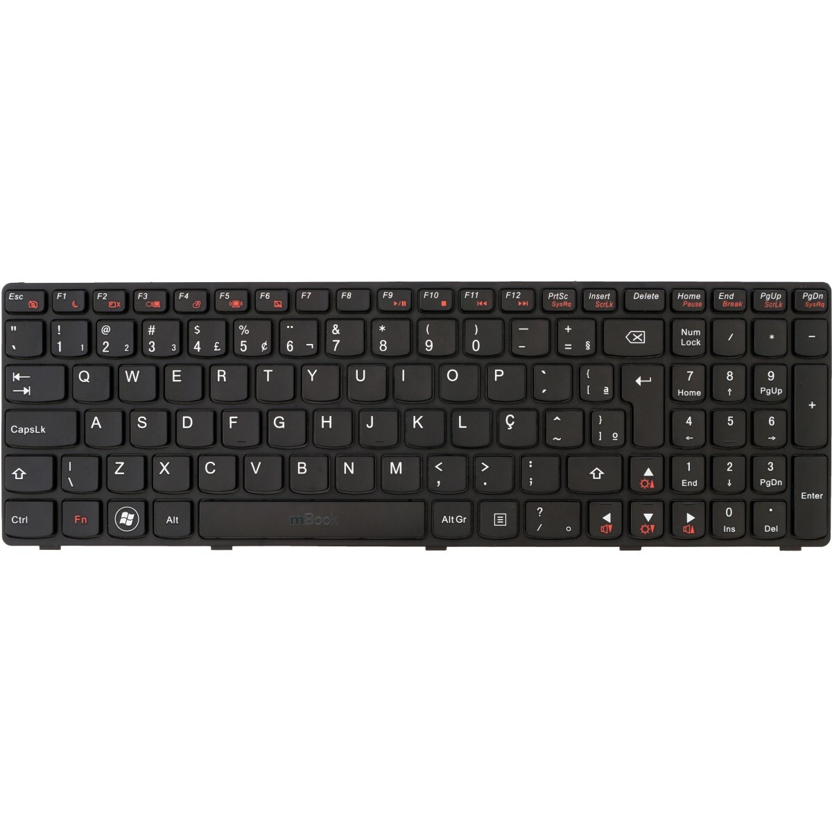 Teclado Notebook para Lenovo B570 Br Preto, 