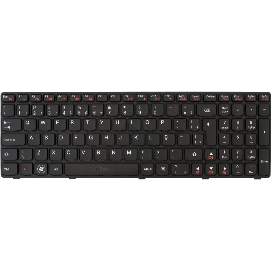 Teclado para Lenovo Z570 B570 B570a B570ea Br Preto