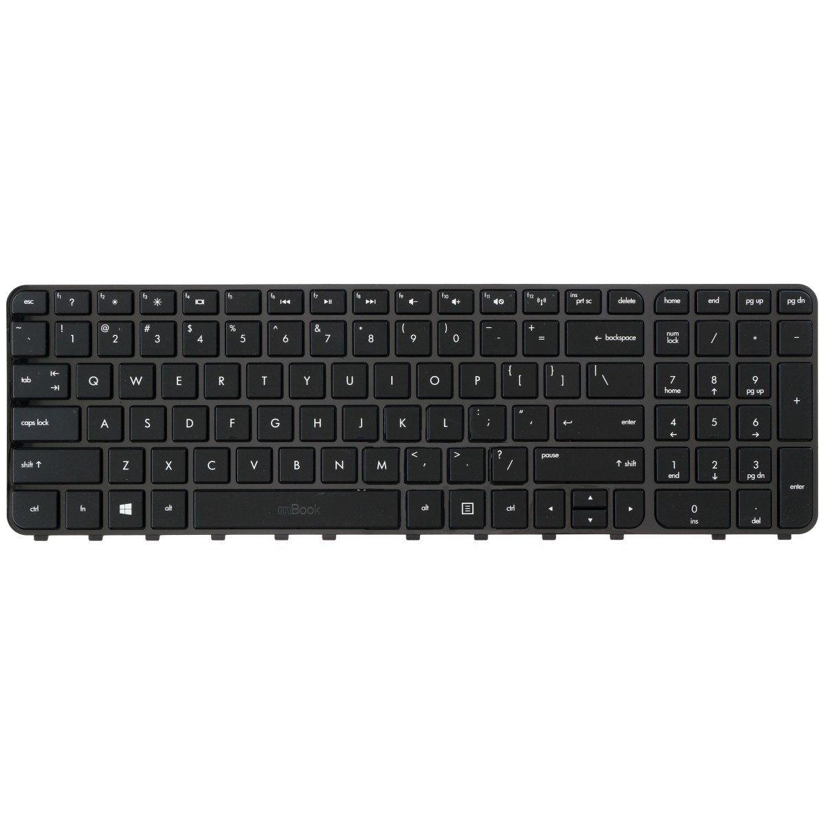 Teclado Hp Pavilion M6-1000 M6t-1000 Pk130u92b00 Nsk-cl2u Bk, 
