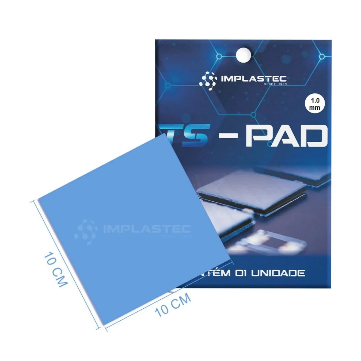 Thermal PAD Alto Desempenho 12,8 W/m.K 100 X 100MM X 1,0MM
