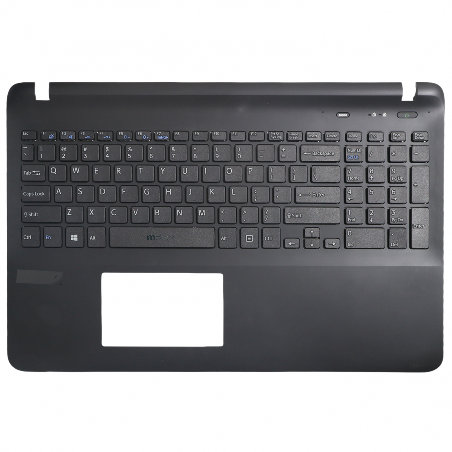 Carcaça Base Teclado para Sony VAIO SVF152C29L Preto