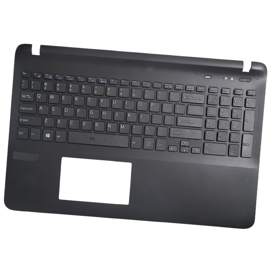 Carcaça Base Teclado para Sony VAIO SVF152C29L Preto