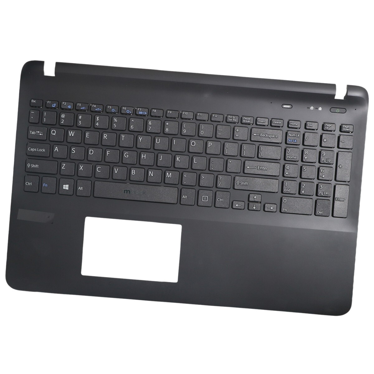Carcaça Base Teclado para Sony VAIO SVF15327EJB Preto, 