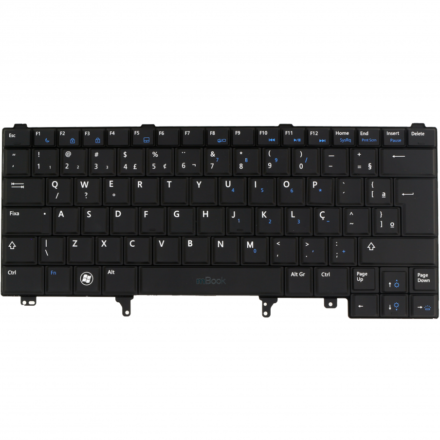Teclado para Dell compatível com PN NSK-DVCBC 01 Com led