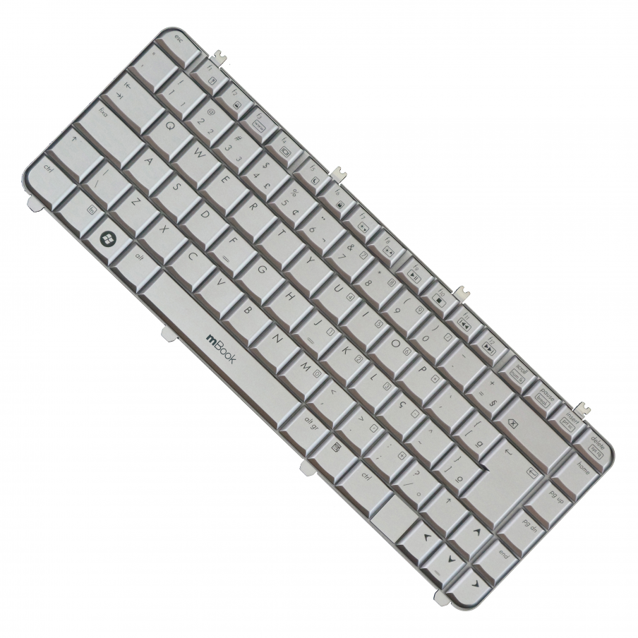 Teclado Hp Pavilion Dv5-1000 Séries Prata Com Ç
