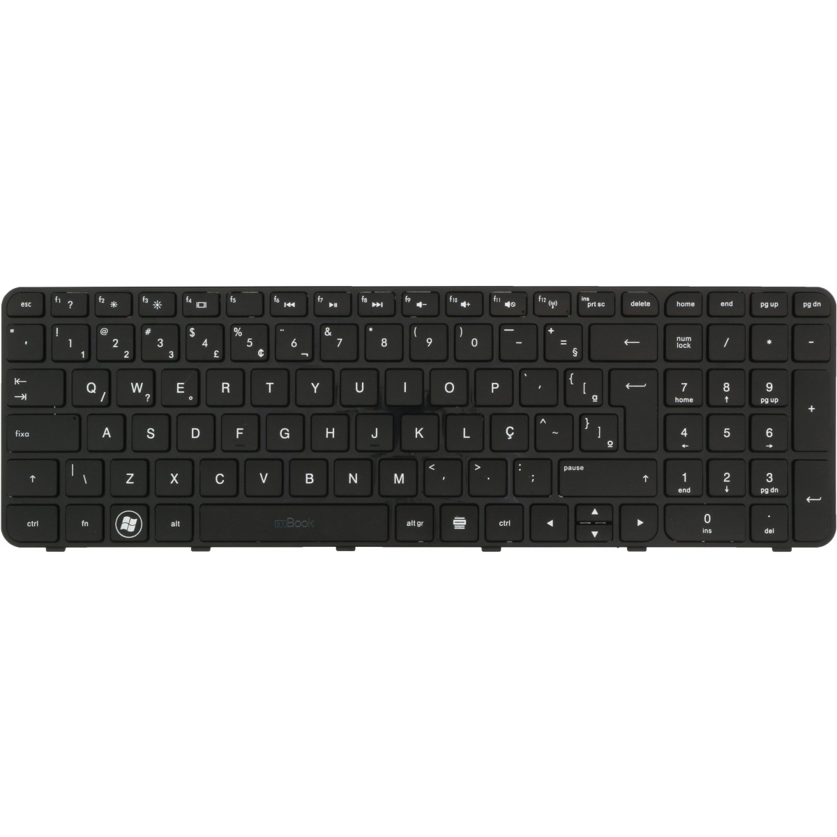 Teclado HP Pavilion 673613-201 681800-201 697452-201 BR, 