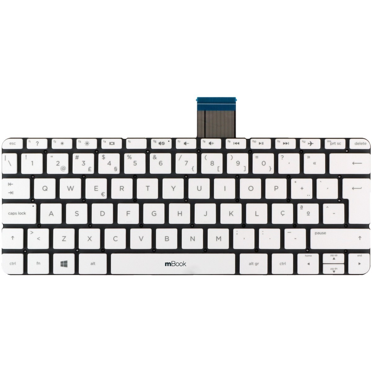 Teclado apra para HP 11-ah000 Branco, 