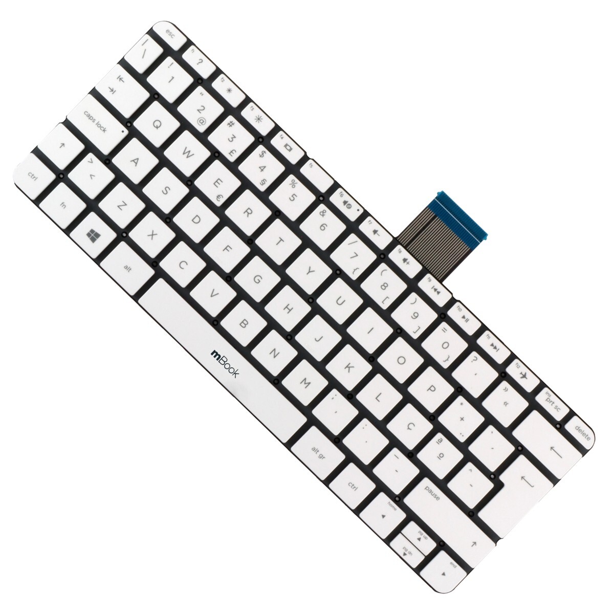 Teclado apra para HP 11-ah000 Branco, 