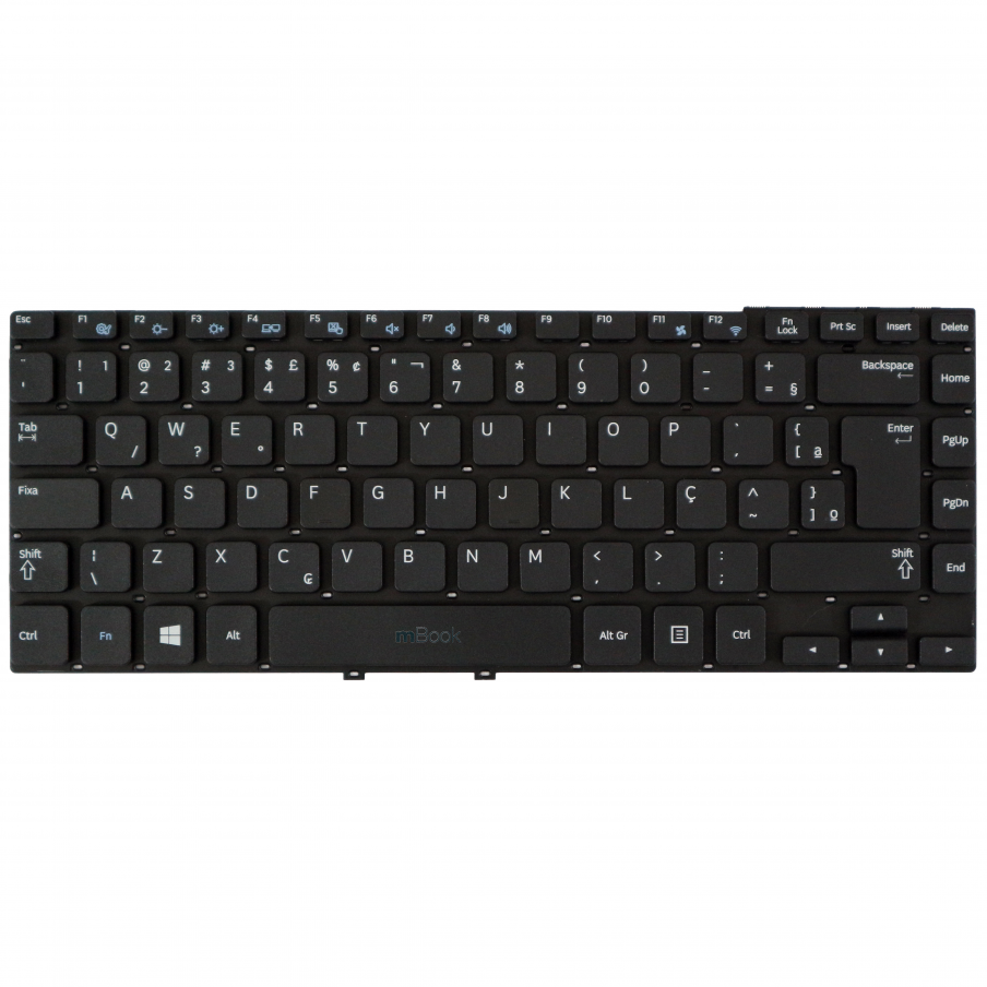 Teclado Notebook para Samsung Np270e4e V135360ck1 Preto, 