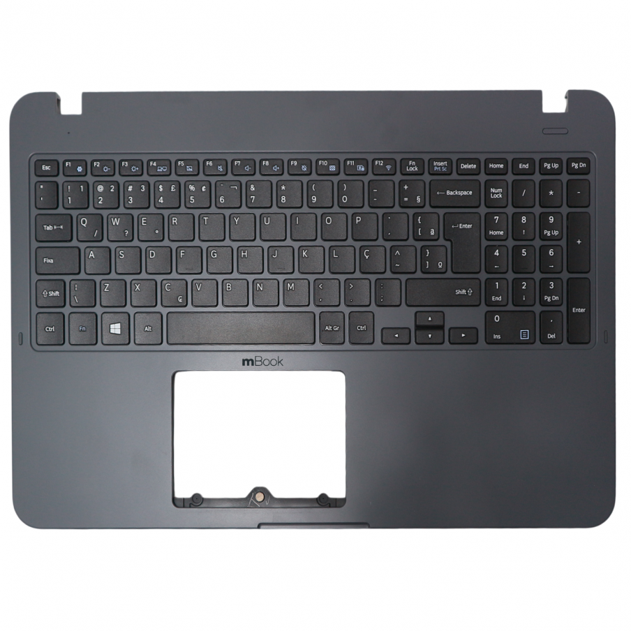 Palmrest Para Samsung Essentials Np350xaa-kf4br Cinza