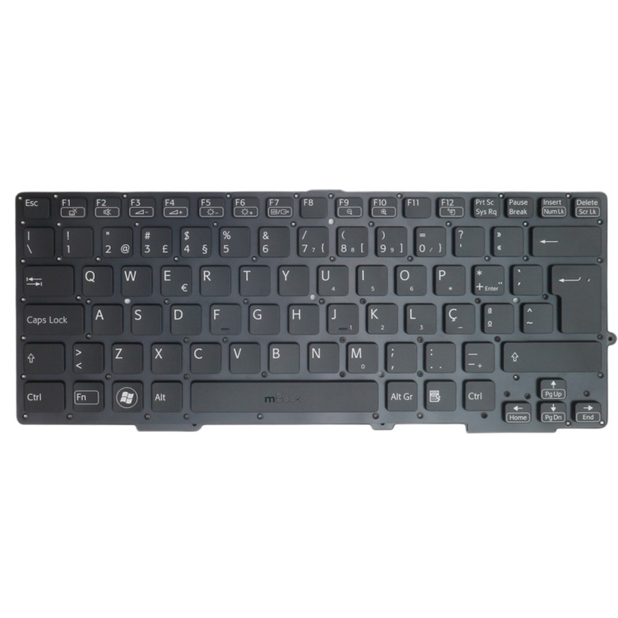 Teclado P/ Sony Vaio Svs131b11x Svs13118gbb Svs131b11x Com Ç