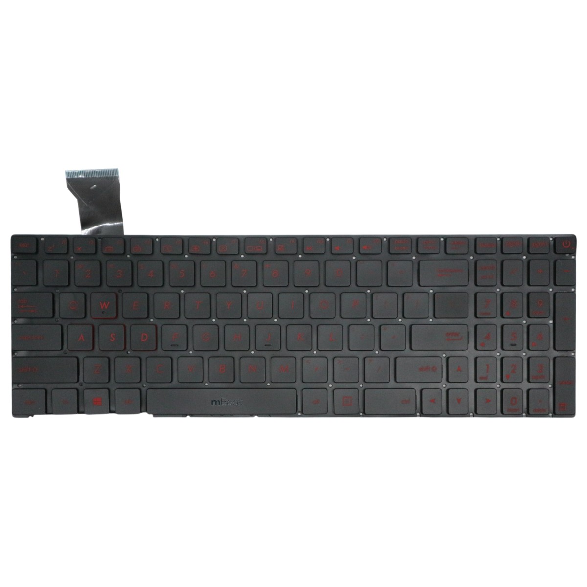Teclado para Asus compatível com PN 9Z.N8BBQ.Q0F, 