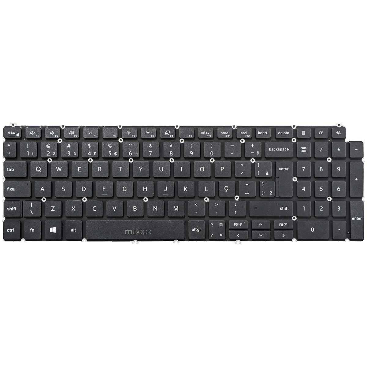 Teclado para Dell vostro 3501, vostro 3500 BR sem LED, 