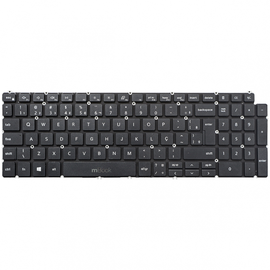 Teclado para Dell vostro 3501, vostro 3500 BR sem LED