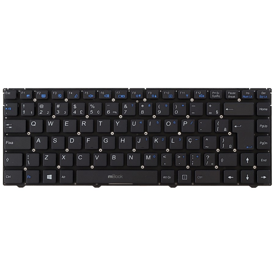 Teclado Itautec W7535 W7550 A7520 Mp-10f88pa-430 Br Com Ç