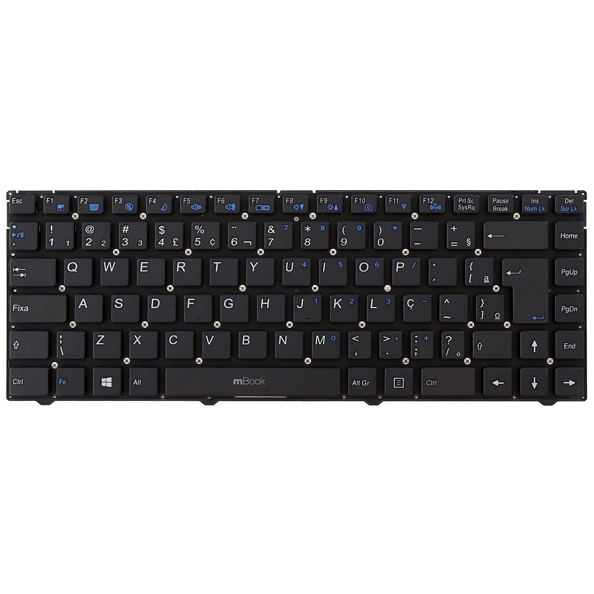 Teclado Itautec W7730 W7535 Mp-10f88pa-430 6-80-w2440-332-1, 