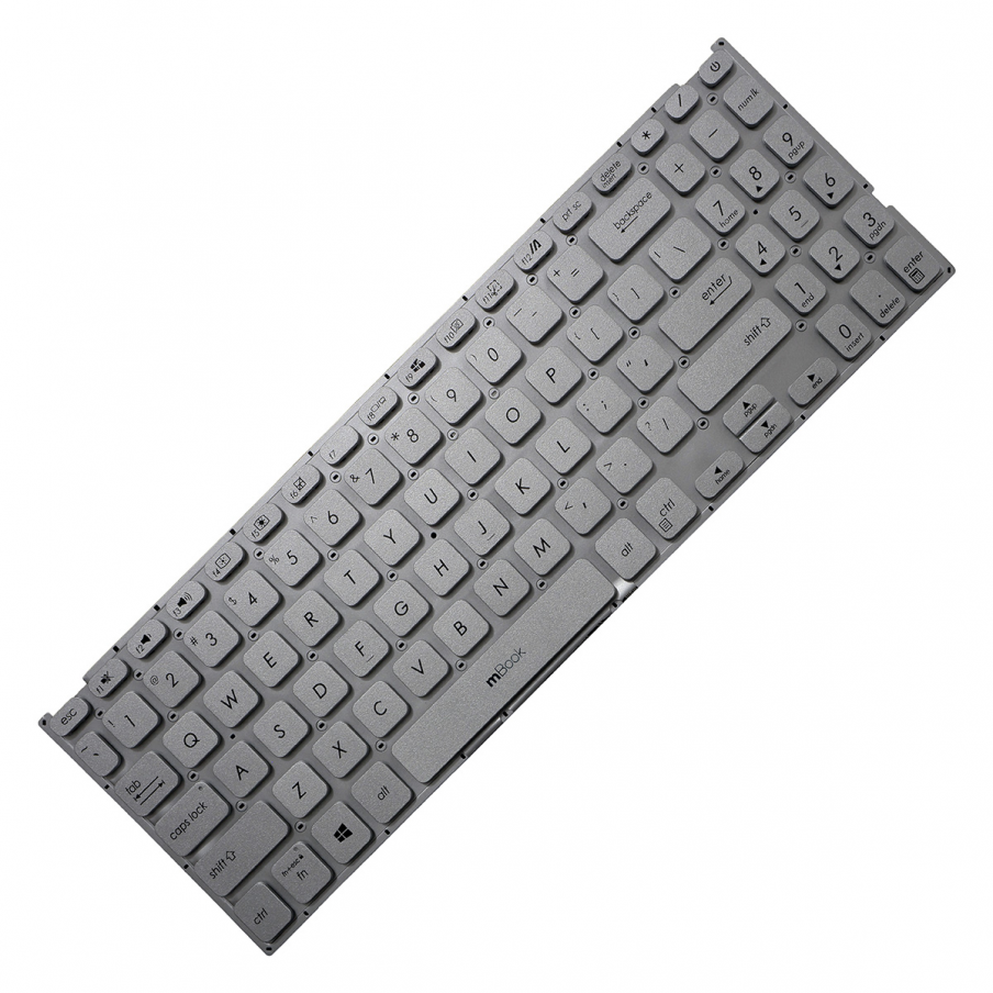 Teclado para Asus M515 M515D Layout US Cor Prateada
