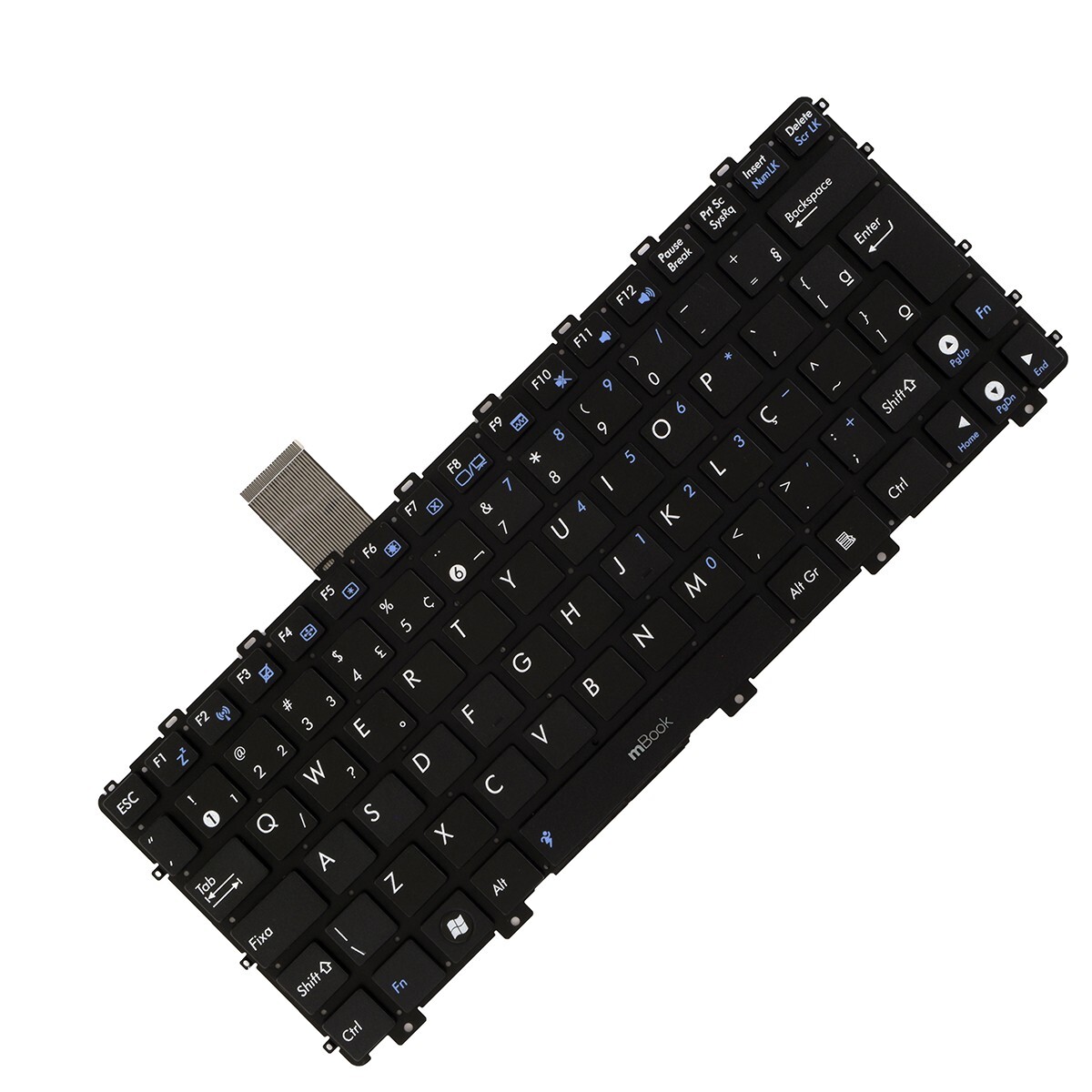 Teclado Asus Eeepc 1011 1015 0kna-291br01 V103662hk1 Abnt Ç, 