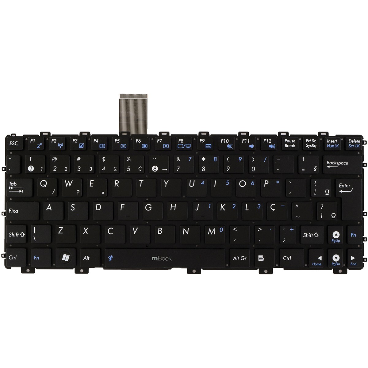 Teclado para Asus 1015 V103646gk1 V103646lk1 Abnt2 Ç Novo, 