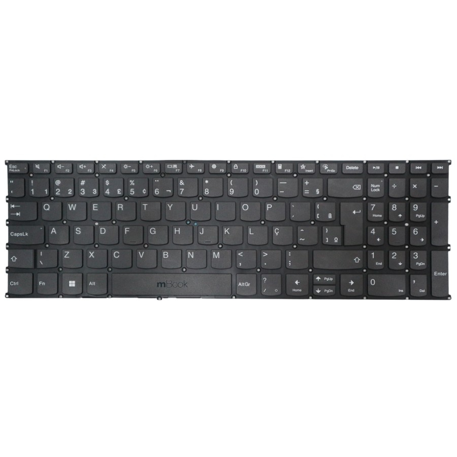 Teclado Para Lenovo ideapad 3 15ALC6 82MFS00100 Sem Led