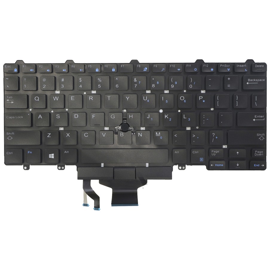 Teclado Compatível com Dell Latitude E5450 E5470 E7450 E7470 US