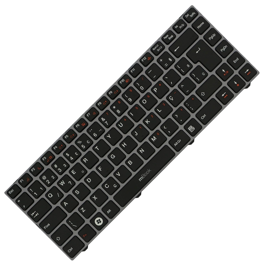Teclado para notebook compatível com PN Pk130zm1a00, 