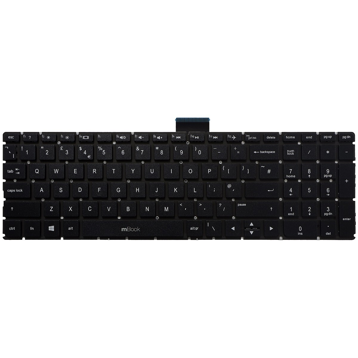Teclado para HP Pavilion 15-AB 15-AE 15-AH 15-AK Layout UK, 