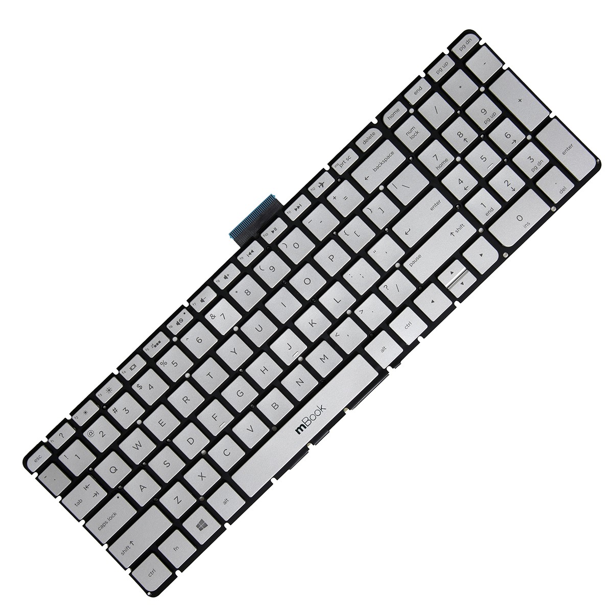 Teclado pra HP Pavilion Envy 17-S000 17-G110NR Prateado, US