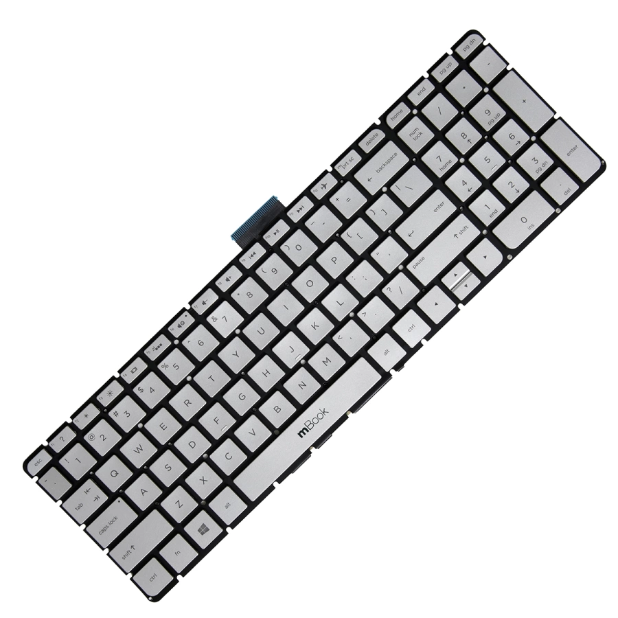 Teclado pra HP Pavilion Envy 17-S000 17-G110NR Prateado, US