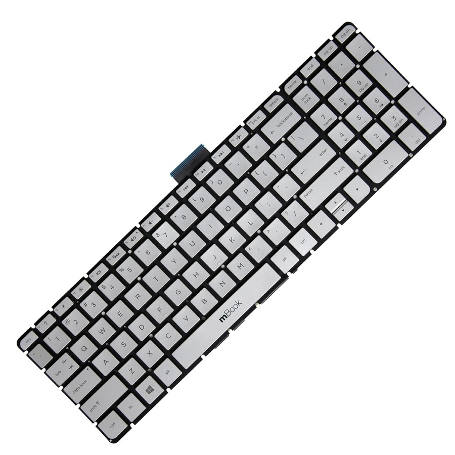 Teclado pra HP Pavilion Envy 17-S043CL 17-G127CL Prateado US
