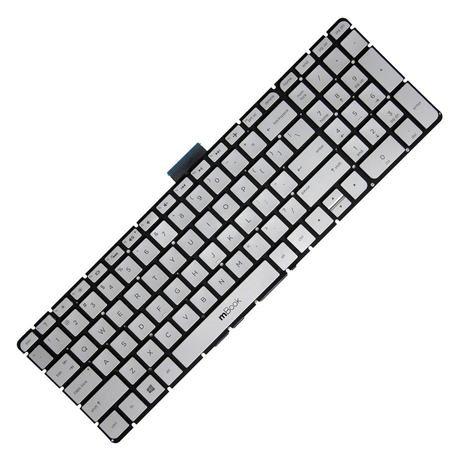 Teclado pra HP Pavilion Envy 17-S043CL 17-G127CL Prateado US