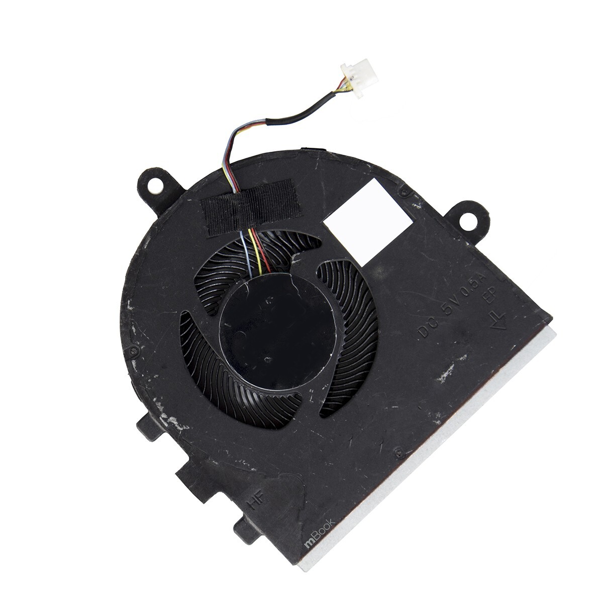 Cooler Fan Ventoinha para notebook Dell compatível com PN 0WYGK2 Com Detalhes Estéticos, 