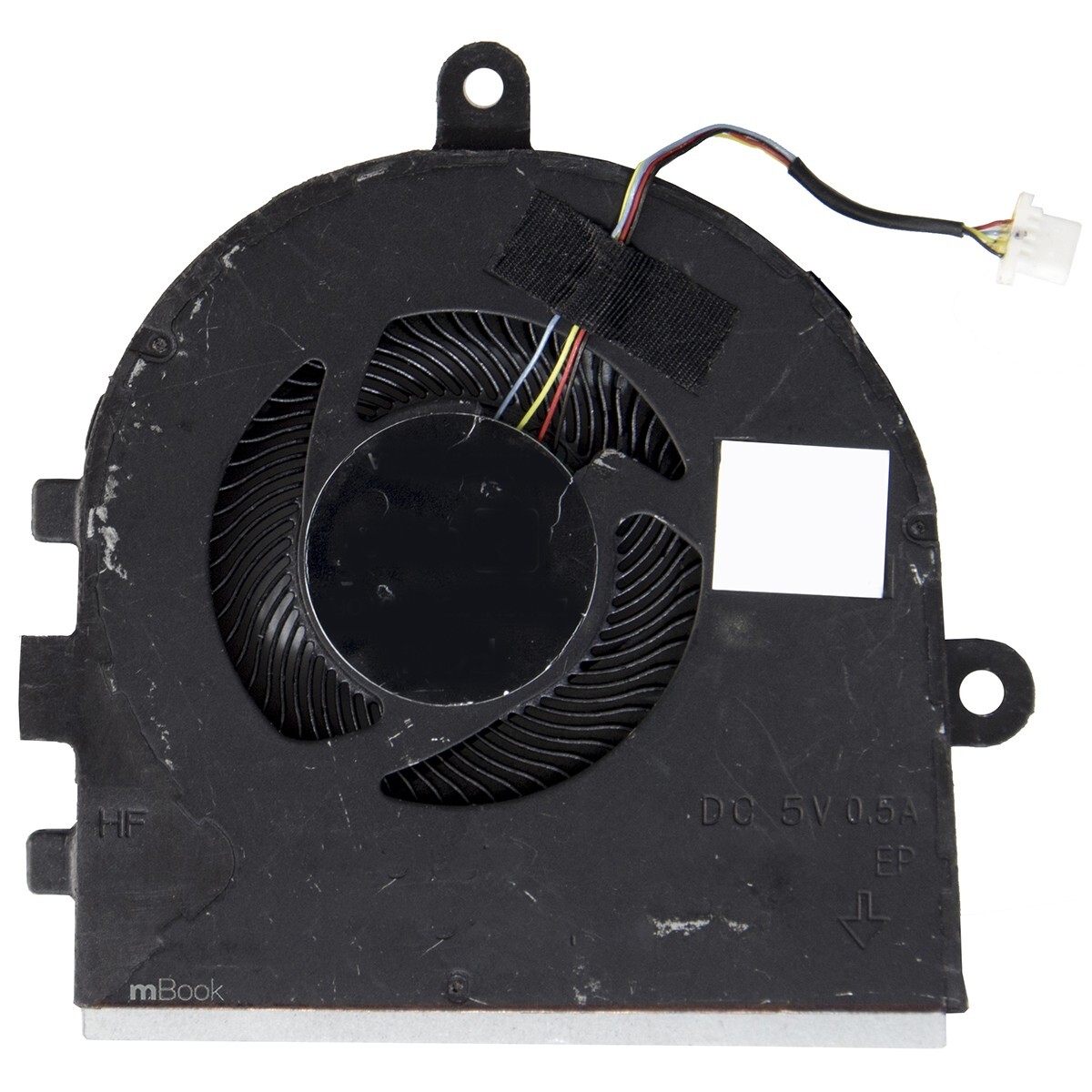 Cooler Fan Ventoinha para notebook Dell compatível com PN 0WYGK2 Com Detalhes Estéticos, 