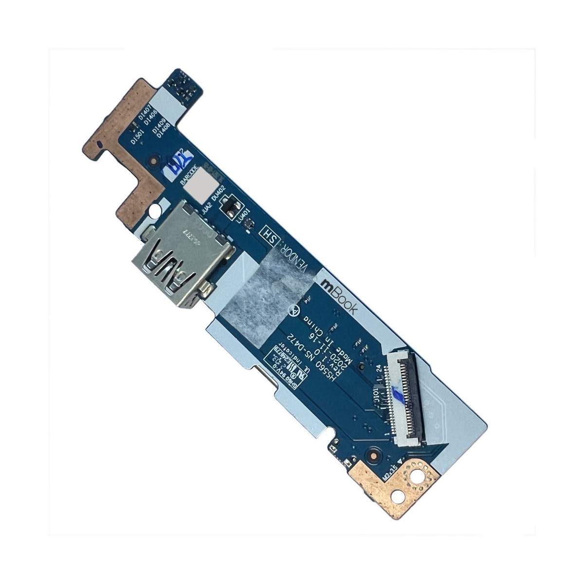 Placa Filha Power Usb para Lenovo Ideapad 3 15ITL6 Rev 1.0, 