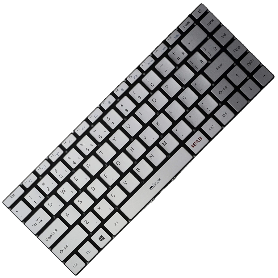 Teclado Para Multilaser Ultra UB436 BR Prateado
