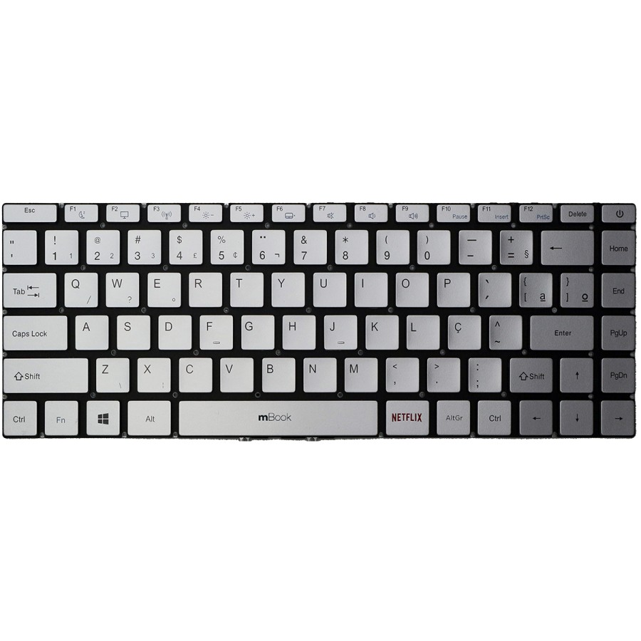 Teclado Para Multilaser Ultra UB532 BR Prateado