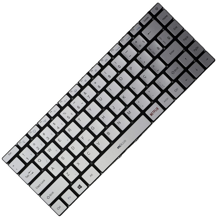 Teclado Para Multilaser Ultra UB532 BR Prateado