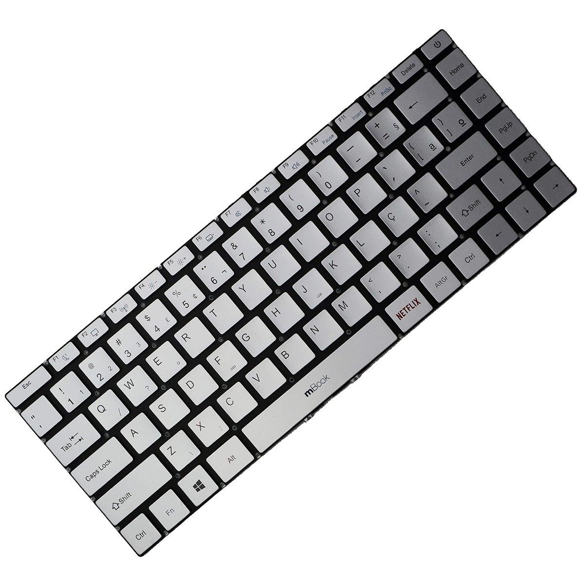 Teclado Para Multilaser Ultra UB532 BR Prateado