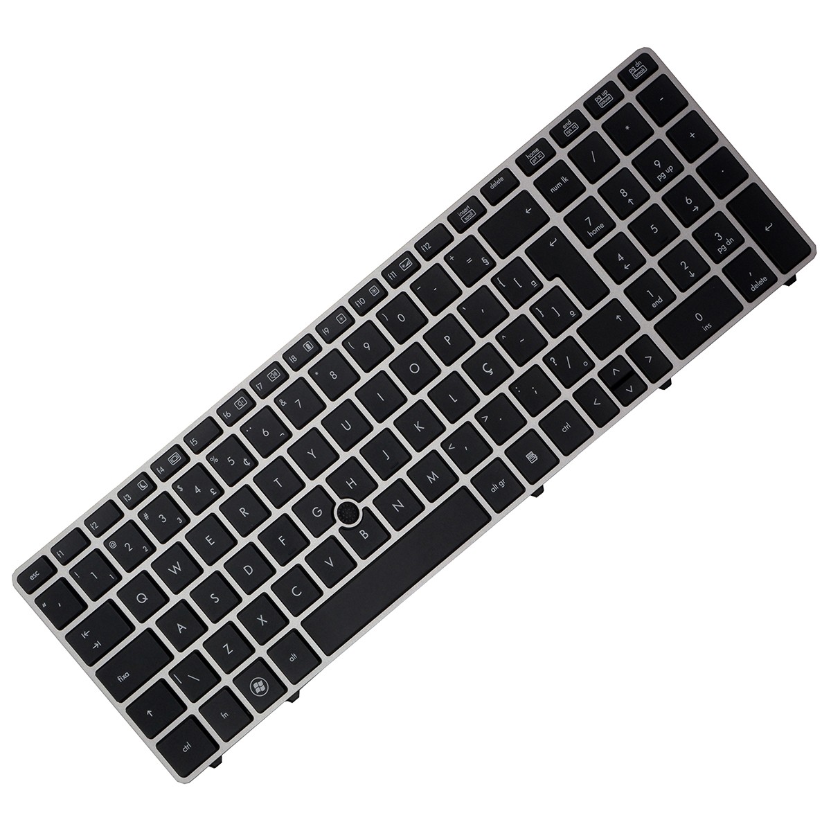 Teclado para HP ProBook 6565B Moldura Prata, 