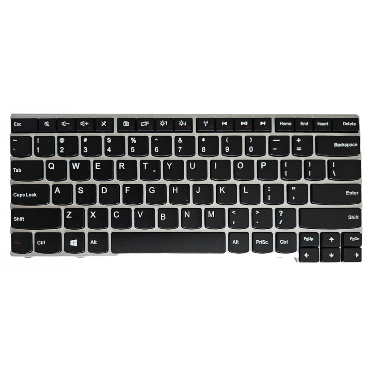 Teclado para notebook Lenovo Ideapad 04y0752 B430-85pa V135820as2 US Com pequeno detalhe na moldura ESPEC123 Teclado para notebook Lenovo Ideapad 04y0752 B430-85pa V135820as2 US Com pequeno detalhe na moldura ESPEC123