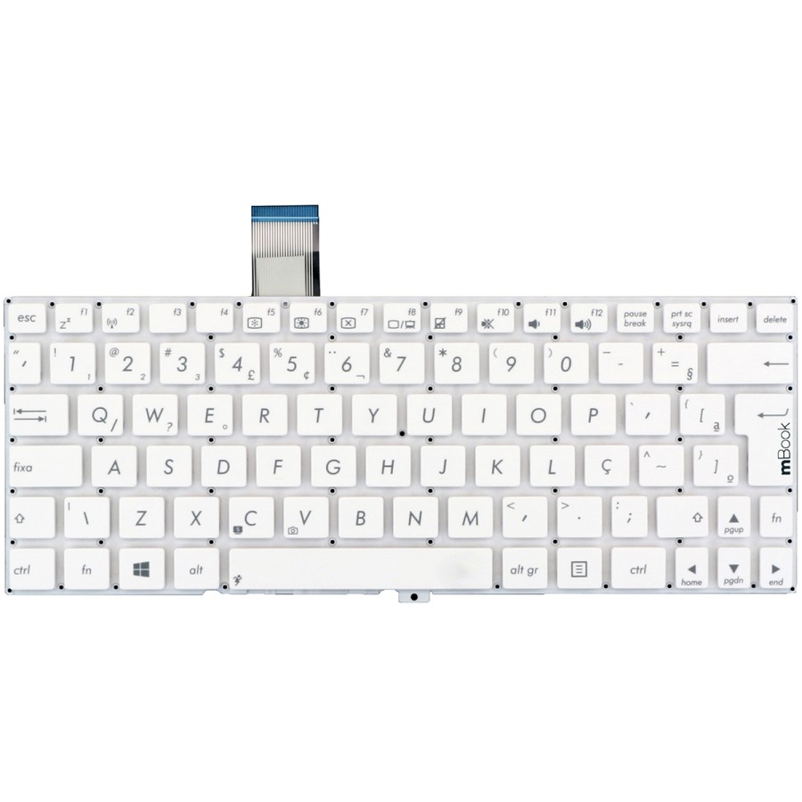 Teclado Asus Vivobook 0knb0-0105br00 Branco BR
