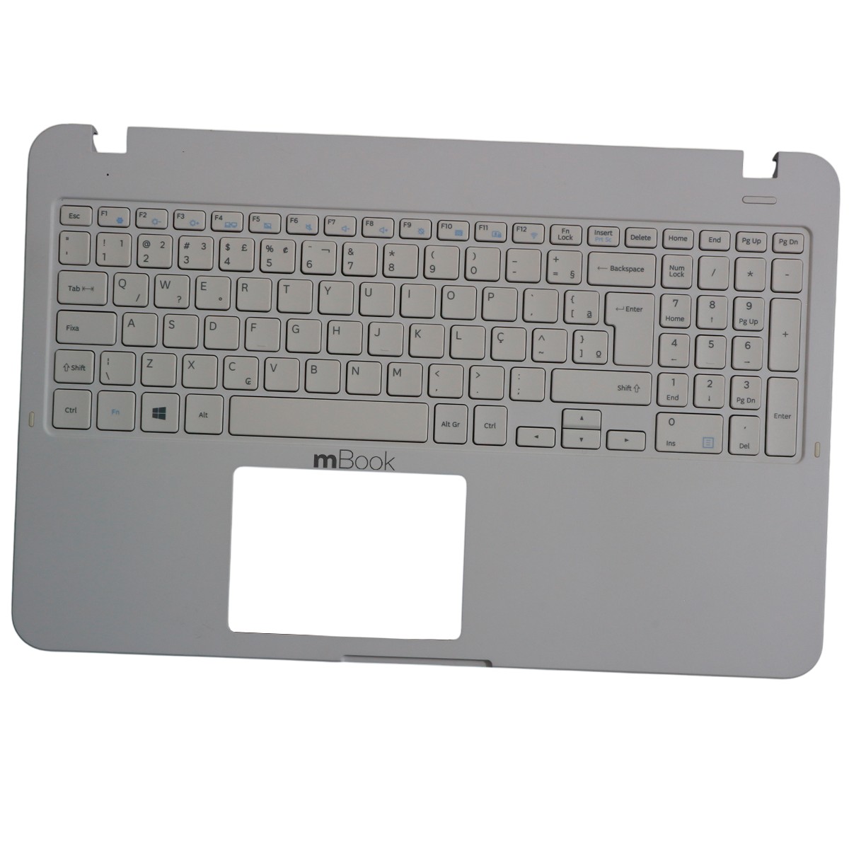 Teclado para Samsung Essentials NP350XAA-KF4BR Branco Teclado para Samsung Essentials NP350XAA-KF4BR Branco