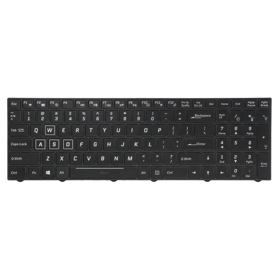 Teclado pra Avell compatível com 6-80-N8500-011-1 LED RGB