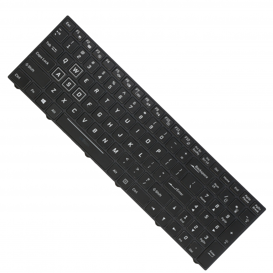Teclado pra Avell compatível com 6-80-N8500-011-1 LED RGB