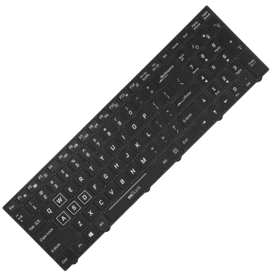 Teclado pra Avell compatível com 6-80-N8500-011-1 LED RGB