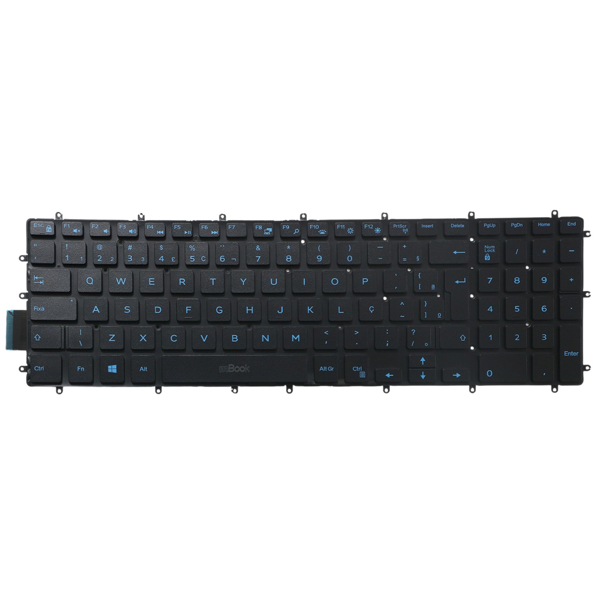 Teclado para Dell Inspiron G5 5590 5587 5567 5567 Azul c Led, 